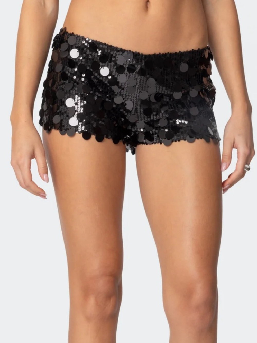 Edikted Sequin Micro Shorts